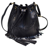 Women Leather Tassel Bucket Bag_Cwab0791