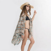 RESORT STYLE GEOMETRIC PRINTED KIMONOS FOR WOMENS_CWASC0778