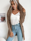 Cwohol0384_Casual Open Front Long Sleeve Hoodie Sweater