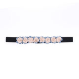 FLORAL ELASTIC WAIST BELT STYLISH CINCHER_CWMM6421
