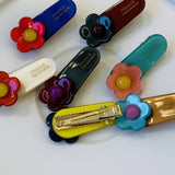 Cwaha4509_Cute Edge Clip With Small Flower Hair Clip