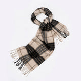 100% WOOL PLAID SCARF UNISEX WARM WINTER WRAP_CWASC2346