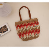 CASUAL CONTRAST COLOR HANDWOVEN BAG_CWAB1890