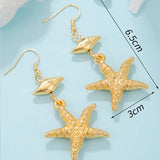 BOHEMIAN SHELL BEADED PENDANT EARRINGS_CWAJE1553