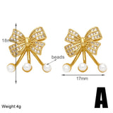 MINIMALIST PEARL BOW EARRINGS_CWAJE0990