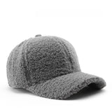 Vintage Fleece Baseball Cap Warm Winter Hat_Cwah04794