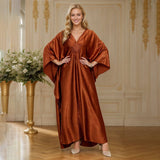 POLYESTER GOLD BEACH KAFTAN RESORT ROBE_CWMM6145