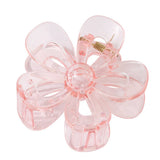 Matte Acrylic Flower Hair Claw Clip For Women_Cwaha07298