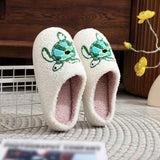 2024 WINTER TURTLE EMBROIDERED COTTON SLIPPERS_CWSHS0875