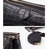 CROCODILE PATTERN ZERO WALLET SHOULDER BAG_CWAB1392