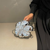 FLOWER GOLD PRESSED BAG BANQUET BAG CLUTCH_CWAB3259