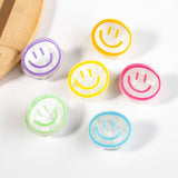 ACRYLIC SMILEY FACE HAIR CLAW CUTE BACK CLIP_CWAHA0285
