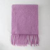 SOFT MOHAIR FEEL SCARF COZY WINTER WRAP_CWASC0323