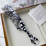 RETRO TORTOISESHELL COLOR HANDLE WAVY COMB_CWMM1082