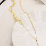 LONG LEAF NATURAL PEARL SWEATER NECKLACE_CWAJE3891