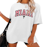 FUNNY LETTER PRINT T SHIRT FOR WOMEN LOOSE FIT_CWTTS1459
