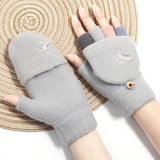 Cartoon Stamped Plush Knitted Gloves_Cwag0128