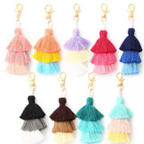 BOHEMIAN HANDMADE MULTI LAYER TASSEL KEYCHAIN_CWAB5022