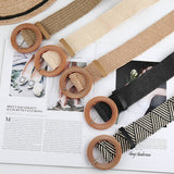 Cwabe0544_Vintage Braided Round Buckle Belts