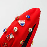 INDEPENDENCE DAY FLAG DIAMOND HEADBAND_CWAHA1261