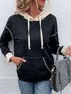 Cwohol1002_Long-Sleeved Hoodie With Hooded Pockets
