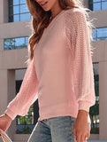 V-neck solid color sweater for women