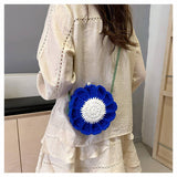 SMALL FRESH CONTRAST COLOR CROCHET SHOULDER BAG_CWAB2411