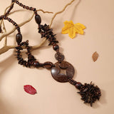 EXOTIC ETHNIC RETRO COCONUT SHELL SWEATER CHAIN_CWMM4392