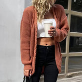 Women Fashionable Long Solid Color Cardigan_Cwocal0480