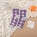 MID TUBE WINTER WARM PLUSH SLEEPING SOCKS_CWMS0969