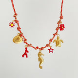 SUMMER SEASIDE PERSONALITY SHELL NECKLACE_CWMM5716