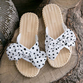 BOW DECORATED NON SLIP SLIPPERS FOR WOMENS_CWSHS0675