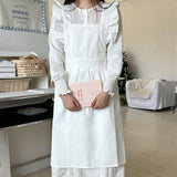 Waterproof And Oil-Proof Oxford Ruffled Cross Apron_Cwmm5827