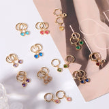 FASHIONABLE HEART BIRTHSTONE EARRINGS_CWMM5350