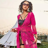 SUMMER BIKINI LACE HOLIDAY BEACH COVER UP_CWMW0681