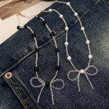 ELEGANT AND FRESH BOW BEADED PEARL NECKLACE_CWAJE3057