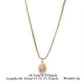 MINIMALIST HEART NECKLACE WITH BLUE TIGERS EYE_CWMM8820