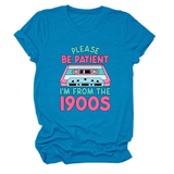 Women Teeplease Be Patient Letter Print_Cwtts1501