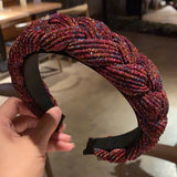 FASHION MULTICOLOUR WEAVE DETAIL HAIR HOOP_CWAHA0201