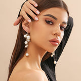 IMITATION PEARL TASSEL PENDANT EARRINGS_CWAJE1155