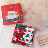 CHRISTMAS SOCKS GIFT BOX WARM MID TUBE SOCKS_CWMS0966