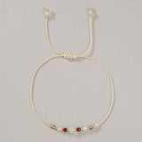 White Crystal Combination Beaded Bracelet_Cwab4625
