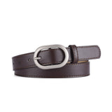 Women New Slim Fit Oval Pu Belt_Cwabe0352