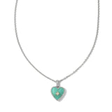 SWEET HEART SHELL PENDANT NECKLACE_CWMM5294