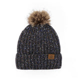 NEW WINTER OUTDOOR WARM PLUSH BALL KNITTED HAT_CWAH2452