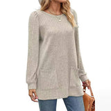 Women Casual Puff Sleeve Shirt_Cwtstl0781