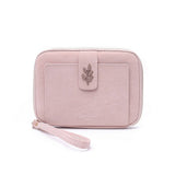 New Solid Leaf Decor Zipper Short Wallet_Cwab06258
