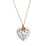HEART LOCKET OVAL PHOTO NECKLACE GOLD PLATED_CWMM3919