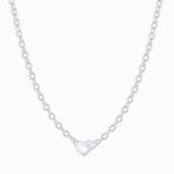 SIMPLE LOVE DOUBLE BUCKLE PAPER CLIP NECKLACE_CWMM5737