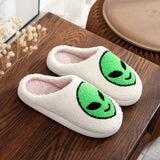ALIEN EMBROIDERED HOME COTTON SLIPPERS_CWSHS0764